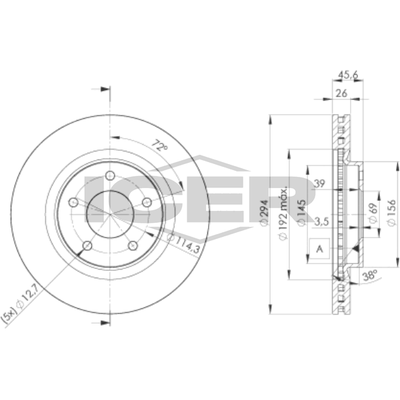 Fren Disk Ayna Ön Sağ ve Sol Citroen C4 Aircross (04.2012->)  PSA ORJINAL 1610623080