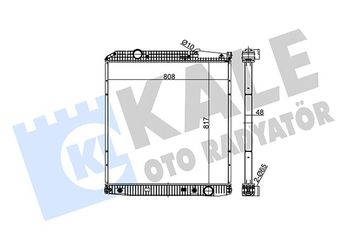 Su Radyatörü  KALE 349530  253102E400 9425000603 9425000903 9425001503 A9425000603 A9425000903 A9425001503