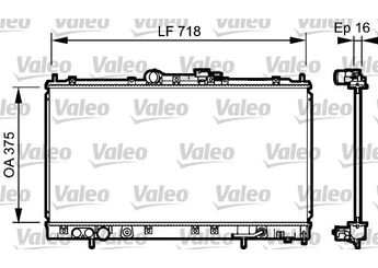 Su Radyatörü  VALEO 734481  MR212448 MR212449