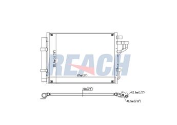 Klima Radyatörü  VALEO 822629  97606B9001 97606B9000 97606B9100 97606B9101