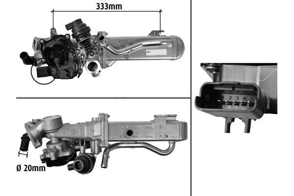 Egr Valfi  Citroen C5 Tourer (04.2008->)  VALEO 700441