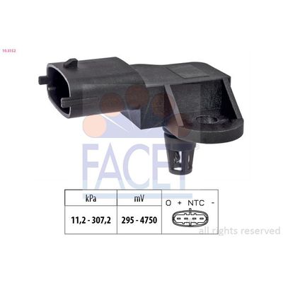 MAP Sensörü  Opel Antara (2006->)  FACET 10.3152