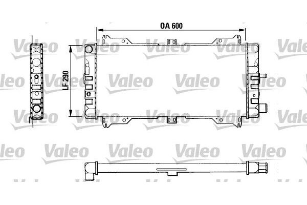 Su Radyatörü  Ford Escort 3/5 Kapı/S.Wagon/Cabr./Express (1981->)  VALEO 811047