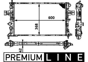 Su Radyatörü  MAHLE CR 319 000P  19010 9192578 09192578 1300208 13 00 208