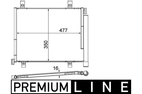 Klima Radyatörü  Seat Mii Elektrik (KE1)(09.2019->)  MAHLE AC 747 000P