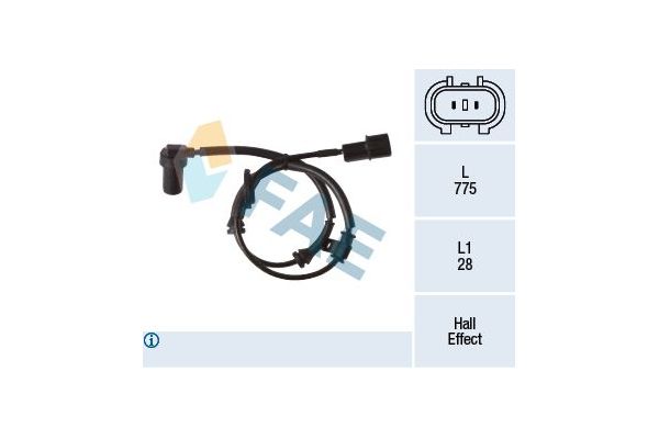 Abs Sensörü Ön Sağ FAE 78342