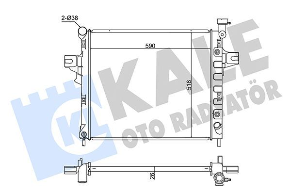 Su Radyatörü  Renault Captur II (01.2020->)  KALE 342090