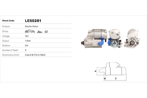 Marş Dinamosu  LUCAS ELEKTRIK LES0281