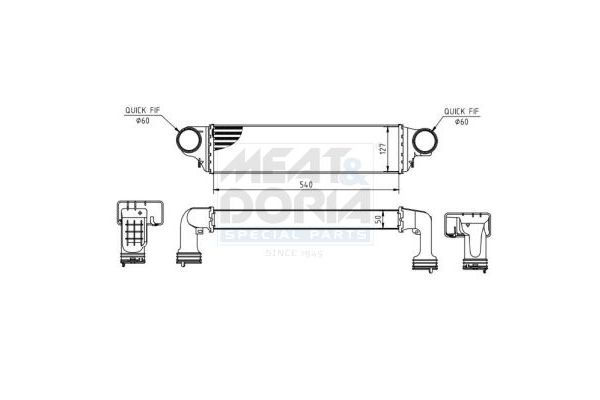 Turbo Radyatörü  BMW 3 Serisi Touring (E46)(1999->)  BMW ORJINAL 1751 7 793 370