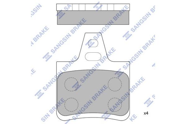 Fren Disk Balata Arka Citroen XM 5 Kapı (10.1989->)  SANGSIN SP1254