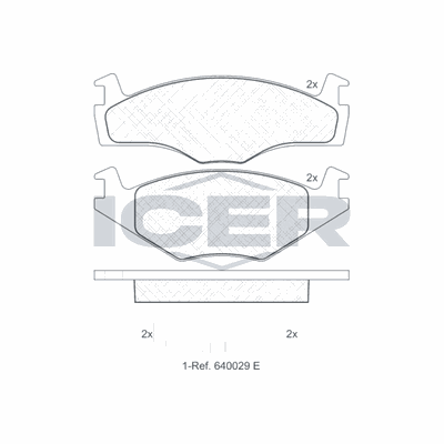 Fren Disk Balata Ön Volkswagen Polo II (867/871/873)(10.1981->1992)  KALE BALATA 20887 173 25 ANS KD13