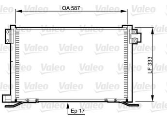 Klima Radyatörü  VALEO 818991  818991 3962651 1891080 F1F119710BB