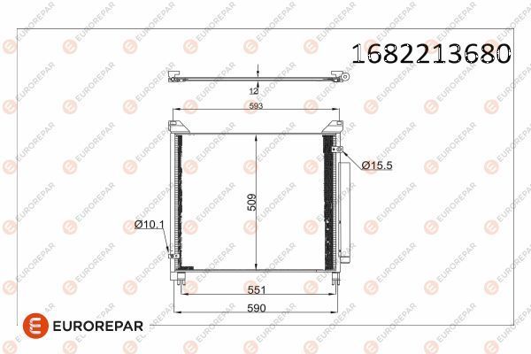 Klima Radyatörü  Toyota Hilux (GUN1)(2016->)  EUROREPAR 1682213680
