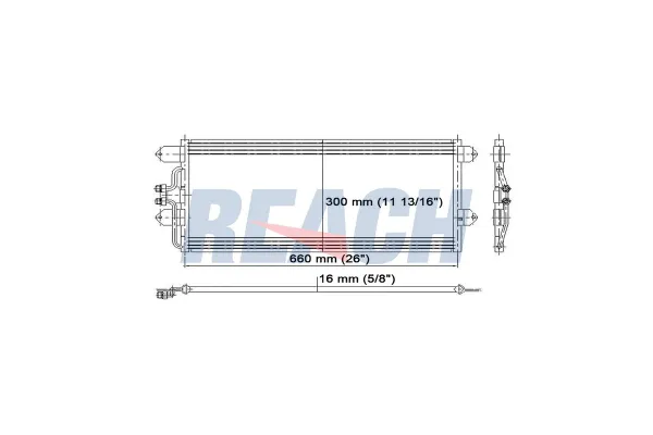Klima Radyatörü  Volkswagen T4 Transporter Kamyonet Çift Kabin Syncro (08.1992->2003)  VEKA 43-4437