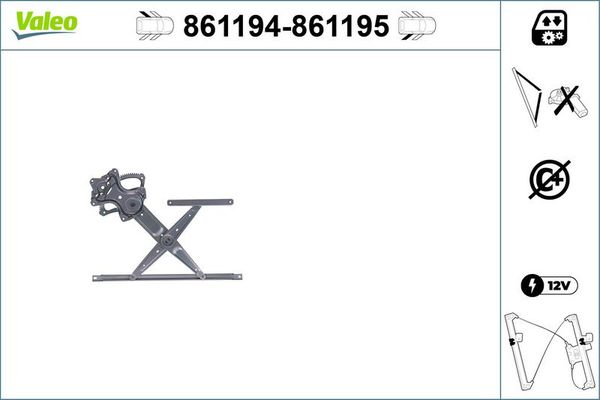 Cam Krikosu Arka Sol VALEO 861194
