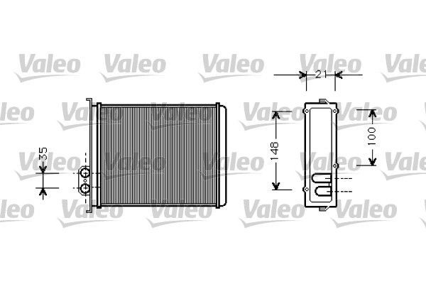 Kalorifer Radyatörü  Volvo S70 Sedan (12.1996->)  VALEO 812327
