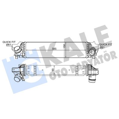 Turbo Radyatörü  BMW X2 Serisi (F39)(11.2017->)  KALE 376130