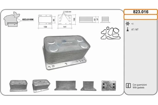 Motor Yağ Soğutucu  Opel Vivaro Kamyonet (07.2006->)  BROM R5602