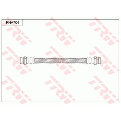 Fren Hortumu Ön Sağ veya Sol Mitsubishi L 200/300/400 (P00)(1986->)  WALBURG WBH0147