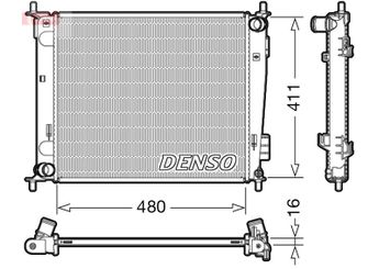 Su Radyatörü  DENSO DRM43003  DRM43003 253102K000