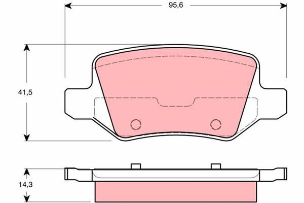 Fren Disk Balata Arka Mercedes A -Serisi (BM 168)(05.1997->)  KALE BALATA 23138 146 24 MSH KD11