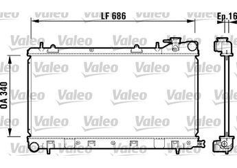 Su Radyatörü  VALEO 732410  19010 45111FA200 45111-FA200 45111FC350 45111-FC350 45111FC370 45111-FC370 45119FA040 45119-FA040 45199FC350 45199-FC350 45199FC371 45199-FC371