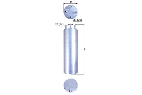 Yakıt Filtresi  Volkswagen Touareg (7L6)(12.2006->2010)  MAHLE KL 229/4