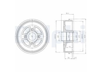 Kampana Arka Sağ veya Sol DELPHI BF380  7700840711 7700 840 711