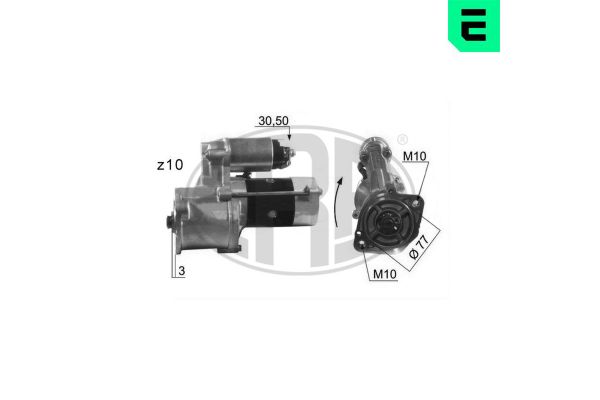 Marş Dinamosu  Mitsubishi L 200/300/400 (P00)(1986->)  ERA 220013A