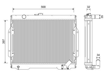 Su Radyatörü  VALEO 701262  21921301012 21921301012P MB356390