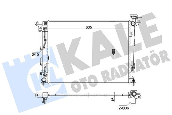 Su Radyatörü  Land Rover Discovery Sport (02.2015->)  KALE 362185