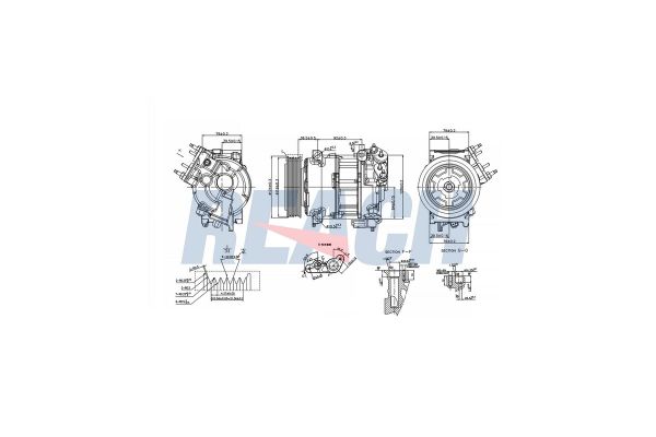 Klima Kompresörü  BMW 7 Serisi (E38)(1994->)  VEKA 58-1402