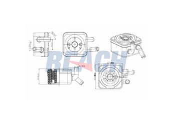 Motor Yağ Soğutucu  MGA 63242  59117021A 059117021A 59117021C 059117021C