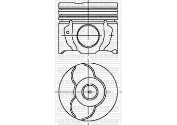 Piston (77.00MM-0.50)  YENMAK 36-04789-050  