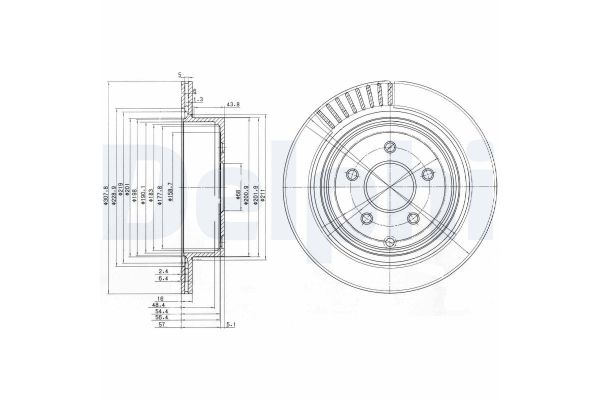 Fren Disk Ayna Arka Sağ ve Sol Nissan Murano (Z50)(01.2005->)  DELPHI BG4041