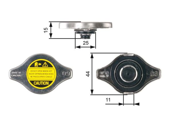 Radyatör Kapağı  GATES RC127