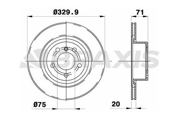 Fren Disk Ayna Arka Sağ ve Sol BRAXIS AD0993