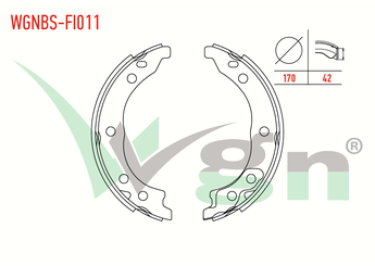 El Fren Balatası  WGN WGNBS-FI011  4241L1 4241L9 4241N0 77362290 77362396 77362696 77362699 77363478 77363479 9949494 4241 L1 4241 L9 4241 N0