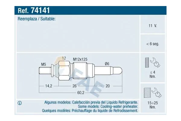 Isıtma Bujisi  Mitsubishi Carisma 5 Kapı (DA0)(2000->)  MOTOCAR 6700 228
