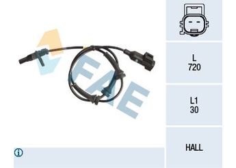 Abs Sensörü Arka Sağ veya Sol HELLA 6PU 358 218-301  LR024203 BJ322B372BC