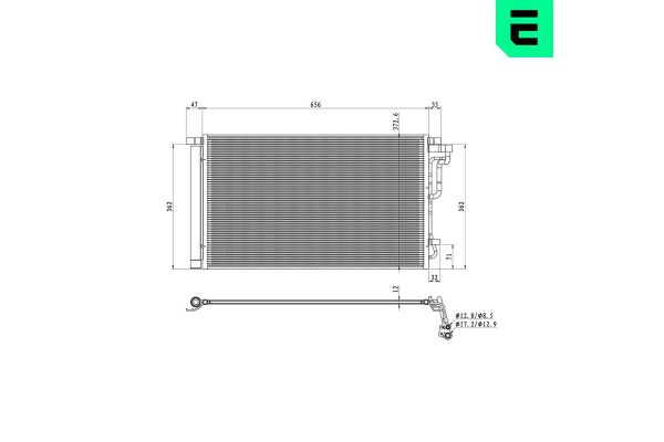 Klima Radyatörü  Hyundai Elantra (AD)(2016->)  ERA 667347