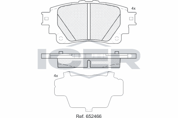 Fren Disk Balata Arka Toyota Yaris Cross (2021->)  SANGSIN SP4341