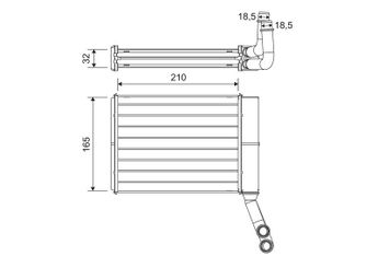 Kalorifer Radyatörü  VALEO 811597  6448N0 6448-N0