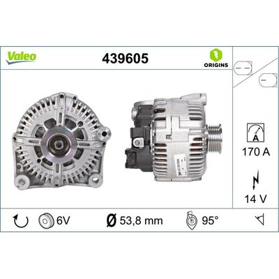 Alternatör  VALEO 439605
