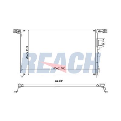 Klima Radyatörü  Hyundai Santa Fe (CM)(2006->)  BOSCH 1 986 AD2 370
