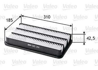 Hava Filtresi  VALEO 585344  1780103010 1780174060 A1286C ADT32236 PC953 TA1186 1221009 17801-03010 17801-74060