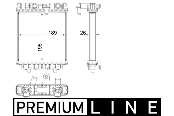 Su Radyatörü  BMW 4 Serisi Cabrio (G23)(2020->)  MAHLE CR 1966 000P