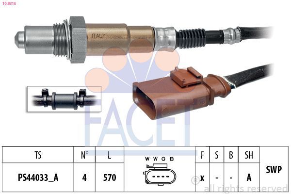 Oksijen (Lambda) Sensörü  FACET 10.8315