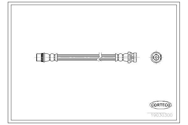 Fren Hortumu Arka Sağ veya Sol AXAM 02-08-07-0450