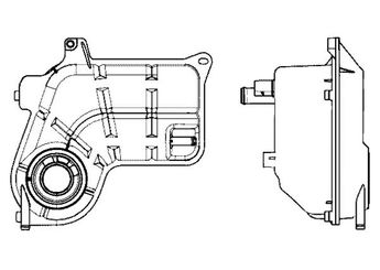 Radyatör Yedek Su Deposu  MAHLE CRT 26 000S  8E0121403A 8E0121403E 8E0 121 403 E